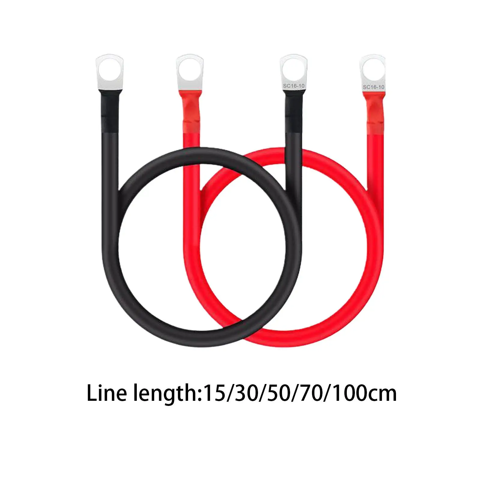 2 Pieces Generic AWG 5 Gauge Battery Cables Copper Battery Wires Battery