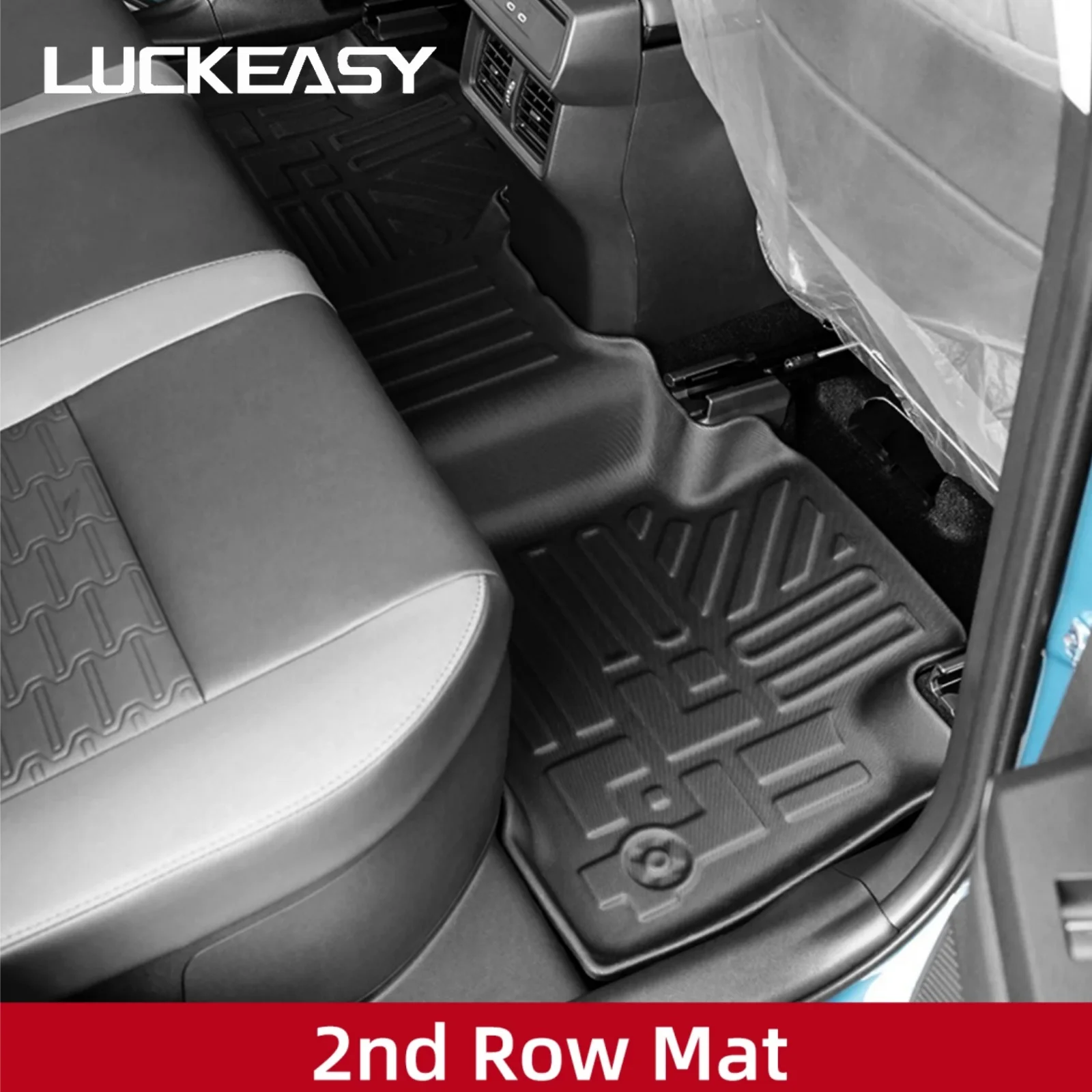 LUCKEASY Right Drive for Toyota RAV4 Hybrid 2026 All -Weather TPE Floor Mat Cargo Liner Foot Pad Car Interior Accessories Black