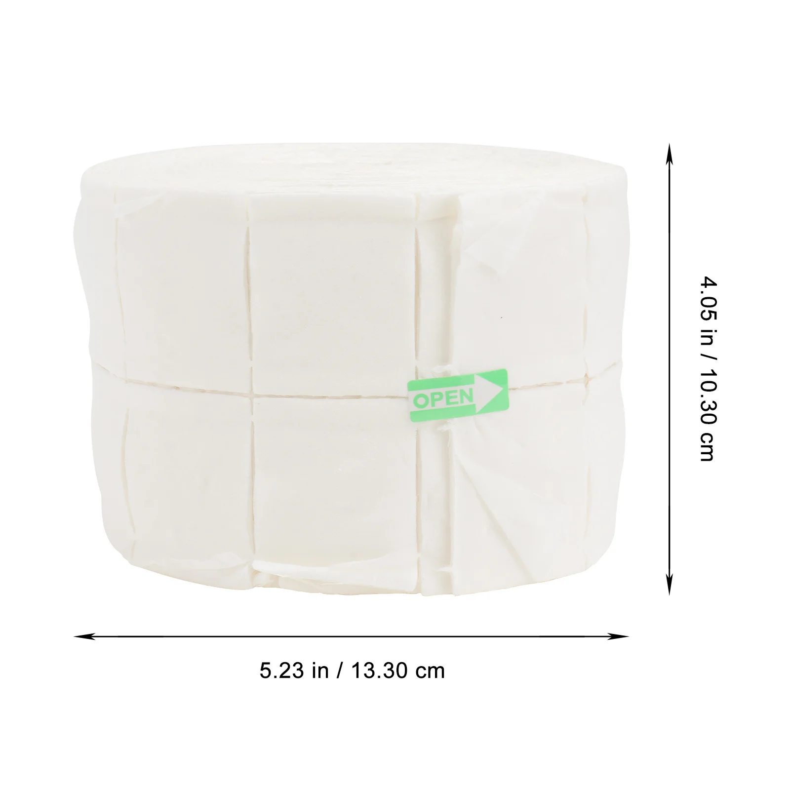 500 Stück Einweg-Wattepads zum Entfernen von Nagellack, hochwertige weiche Tücherrolle für Gel-Nagelkunstpflege, leicht, einfach zu tragen