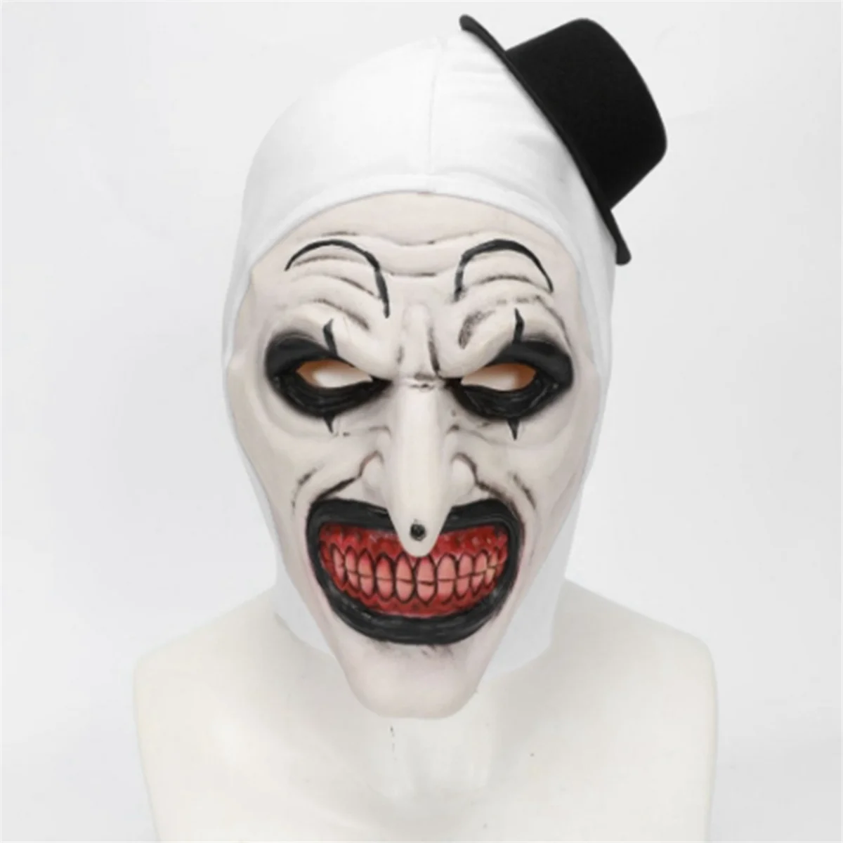 Halloween Terrifier Mask Killer Clown Mask Scary Joker Costume Halloween Horror Creepy Mask for Adult Men Women B20