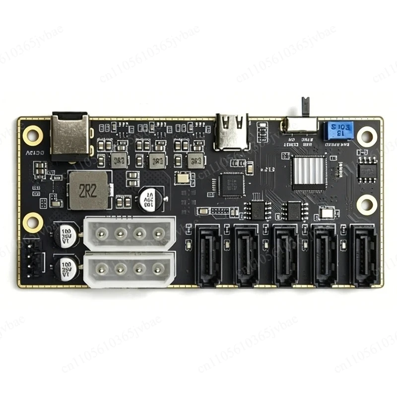 Expansion Card Type-C To 5-port SATA Solid-state External Adapter Board JMS580/JMB575 Multi-disk