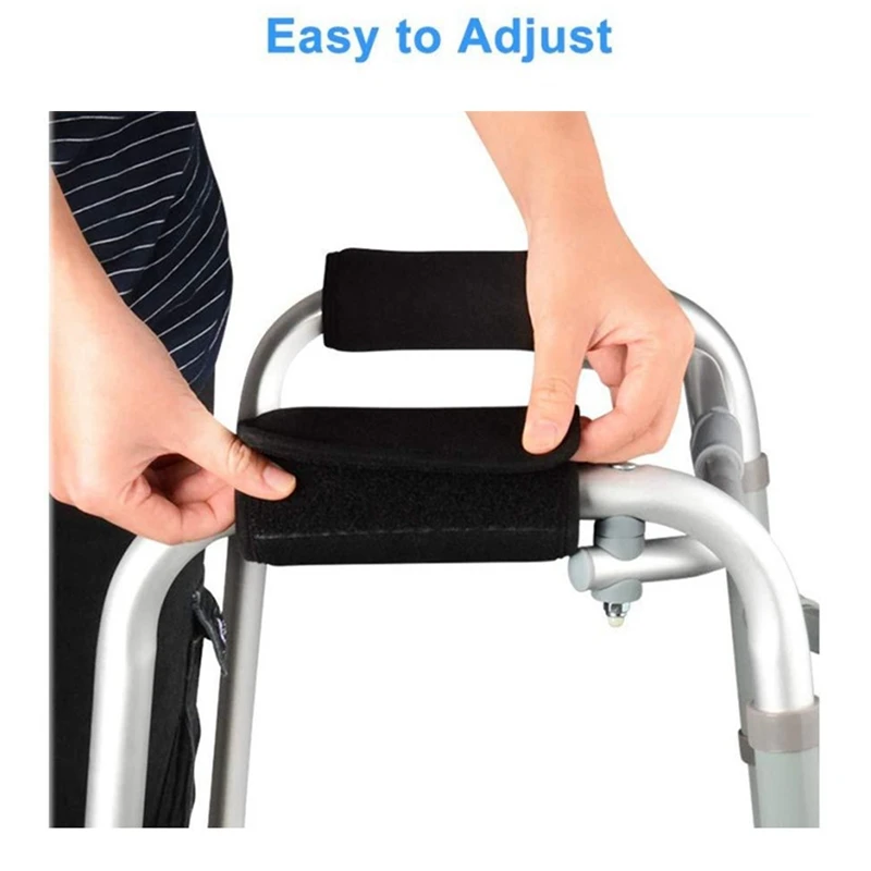 Almohadillas para reposabrazos de silla de ruedas LICE-2Pcs, fundas de terciopelo para reposabrazos de silla de ruedas, funda de cojín antideslizante para reposabrazos para sillas de ruedas