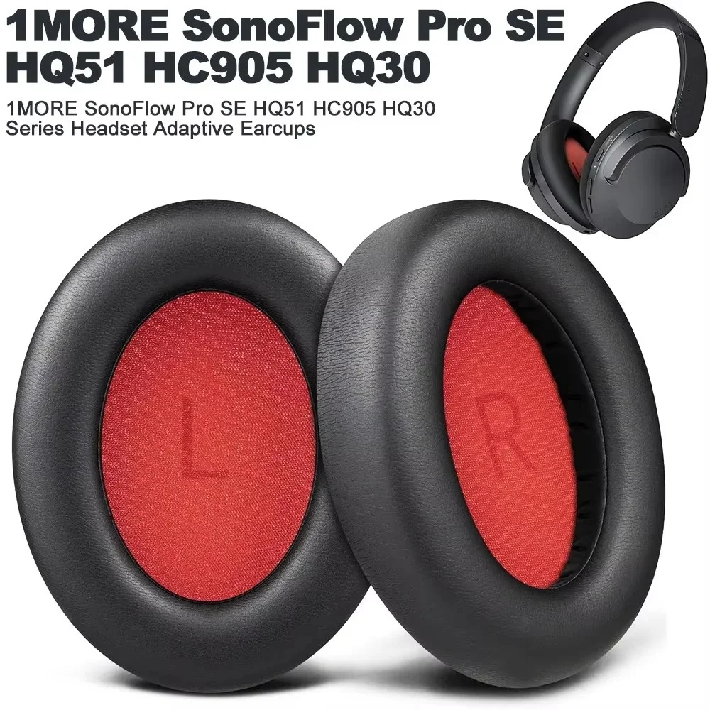 YAYINCC Weiche Schaumstoff-Protein-Leder Kopfhörer-Ohrpolster für 1MORE SonoFlow SonoFlow SE Headset Ohrmuscheln Kopfhörer-Hülle – Detail 5
