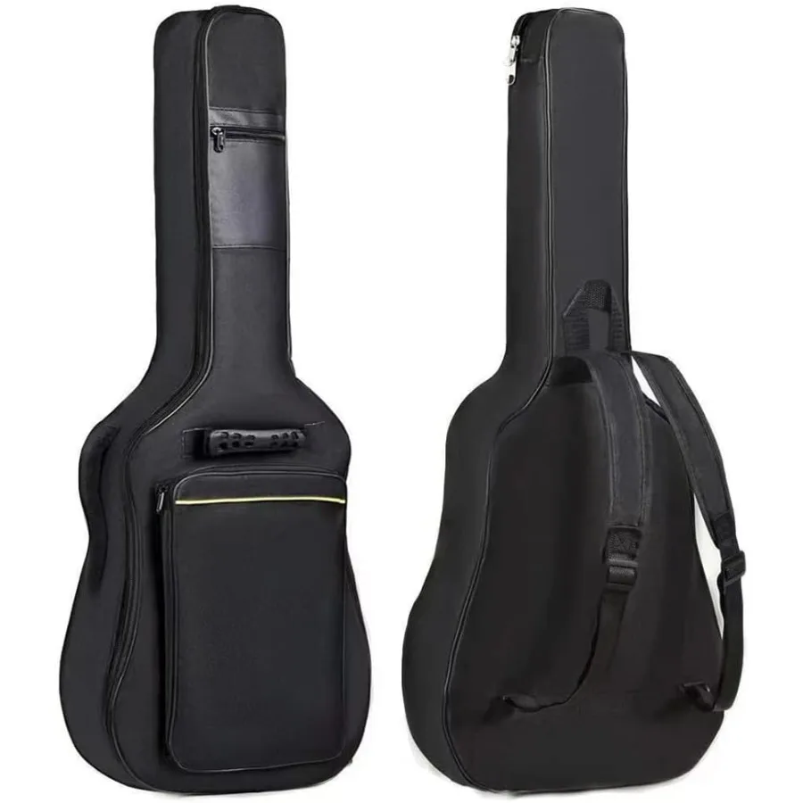 

HZ Simple 36 Inch Guitar Case Gig Bag Double Straps Oxford Fabric Thickening Soft Cover Waterproof Acoustic Classical Guitar Ba