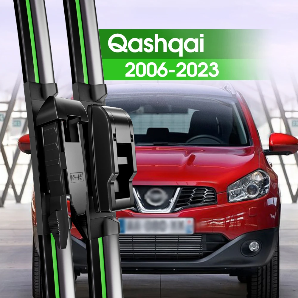 

2x щетки стеклоочистителя переднего стекла для Nissan Qashqai J10 J11 J12 2006-2023 2008 2009 2010 2012 2019, аксессуары для окон ветрового стекла