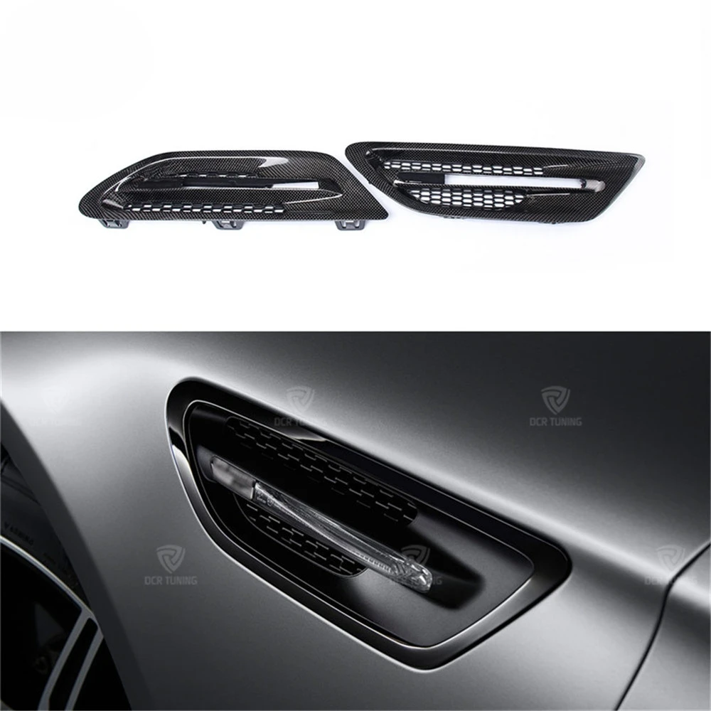 2 шт. для BMW M серии F10 M5 из углеродного волокна, накладка на крыло, боковая решетка 2010-вверх