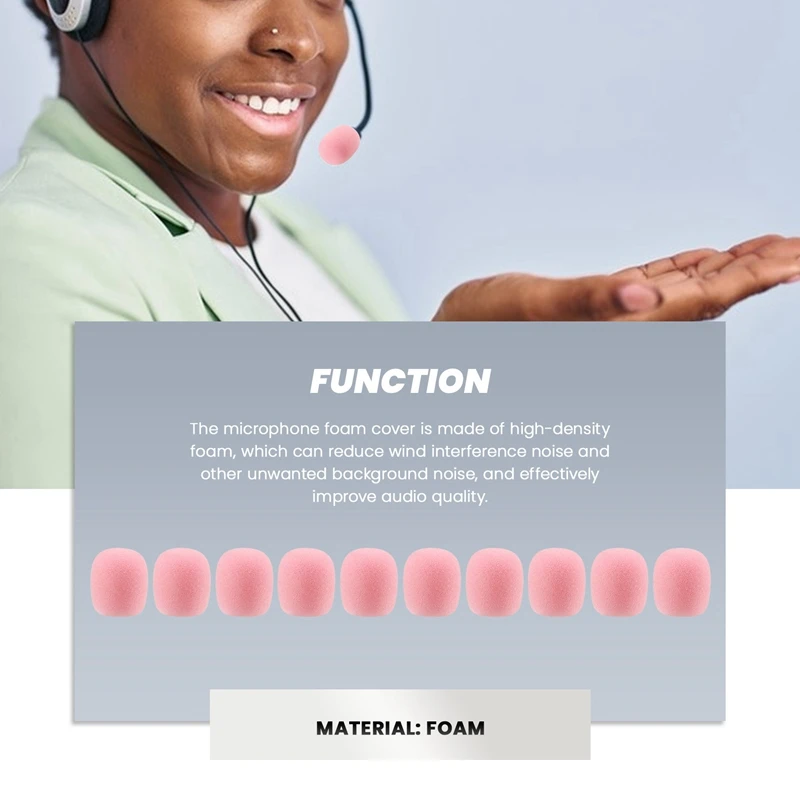 

Лучший комплект из 10 шт., ветровое стекло микрофона с лацканами, микрофонная губка, пенопластовый чехол, мини-размер, петличный микрофон, ветровое стекло, розовый