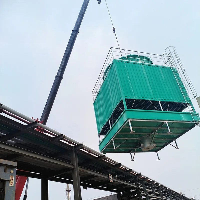 Quadratischer industrieller Kühlturm mit Hochtemperatur-Wärmeableitung und Fiberglas-Wasserstegstrom