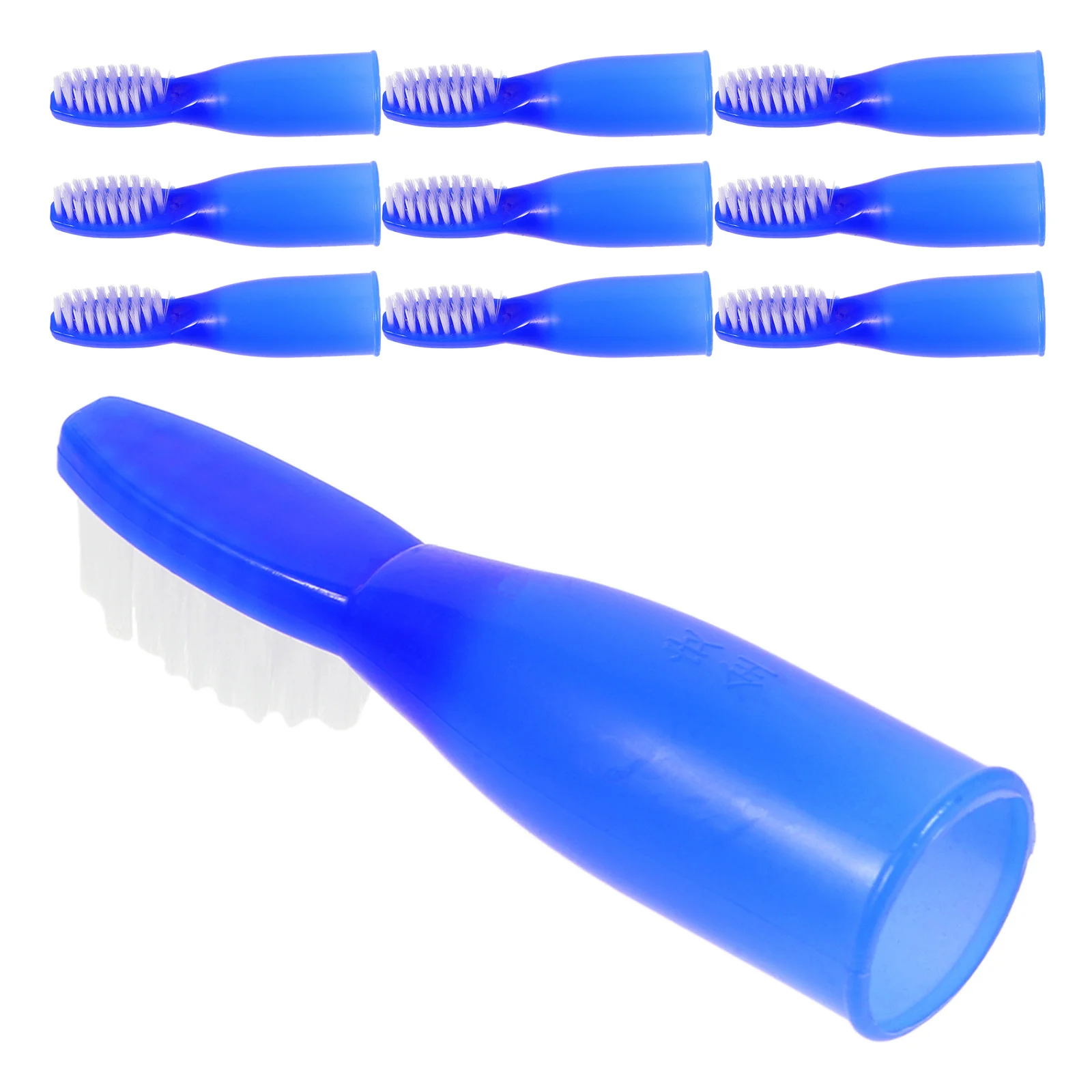 10 قطعة فرشاة الأسنان المحمولة حجم صغير شعيرات ناعمة للسجن والسفر استخدام مريح عدم الانزلاق قبضة تنظيف الأسنان الفعالة