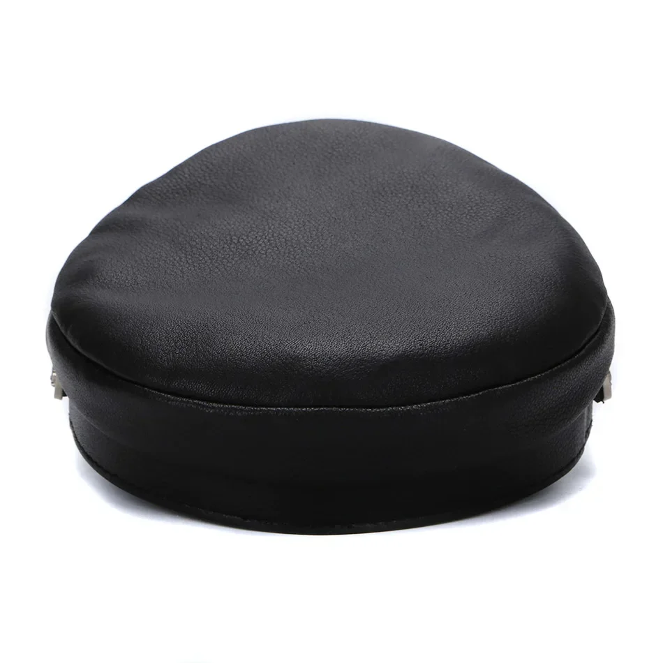 2025 frühling männer Echte Leder Armee Hut Männlich Flache Top Abzeichen Lokomotive Retro Military Caps Studenten Punk Kortikale Kette Gorra – Detail 10