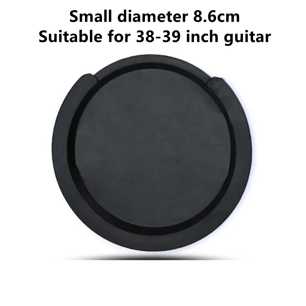 Black Acoustic Guitar Sound Hole Cover Silica Gel Muffler Cover For Guitarist Weak Sound Buffer Plug Guitar Accessory