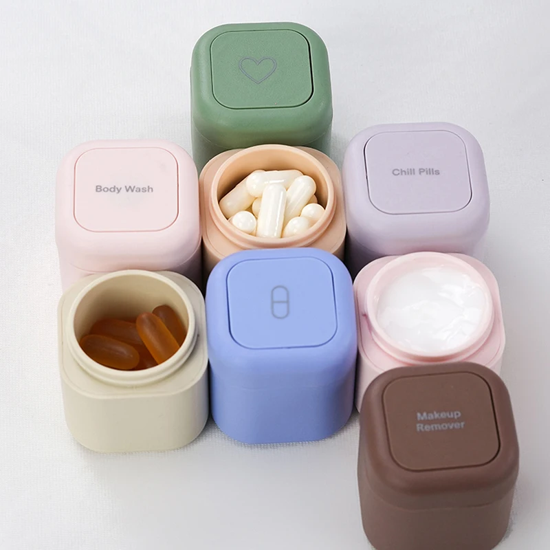 

3Pcs Magnetic Empty Sample Jars Travel Containers Refillable Leak Proof Cosmetic Containers Cases Magnetic Makeup Accessories