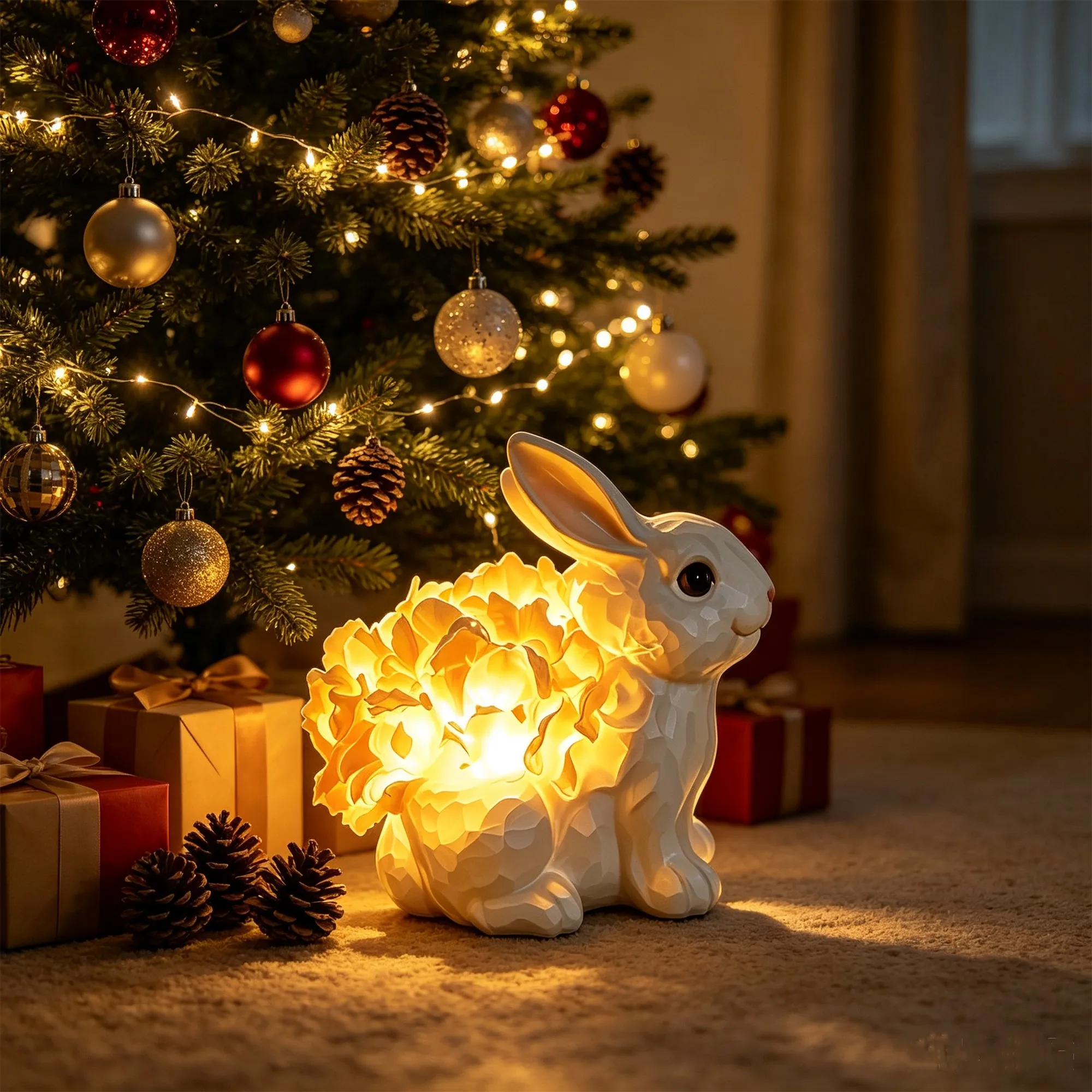 LED Lighting Rabbit Statue Eas - Resin Art Design Ideas review and price