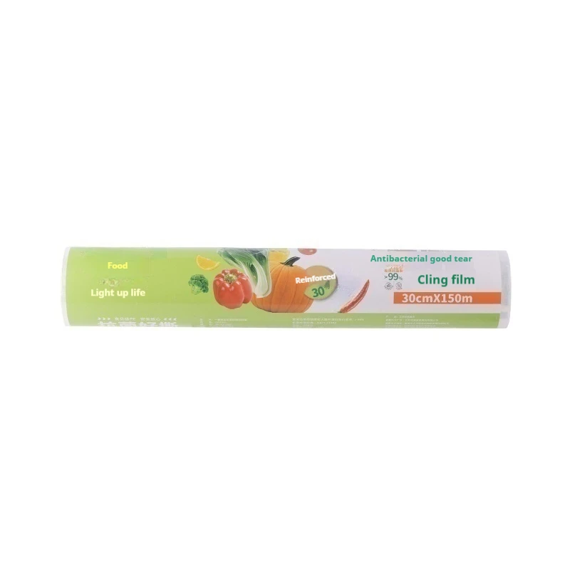 

Kitchen Transparent Disposable PE Food Wrapping Film Suitable for preserving food, fruits, vegetables, baby food, and baby items