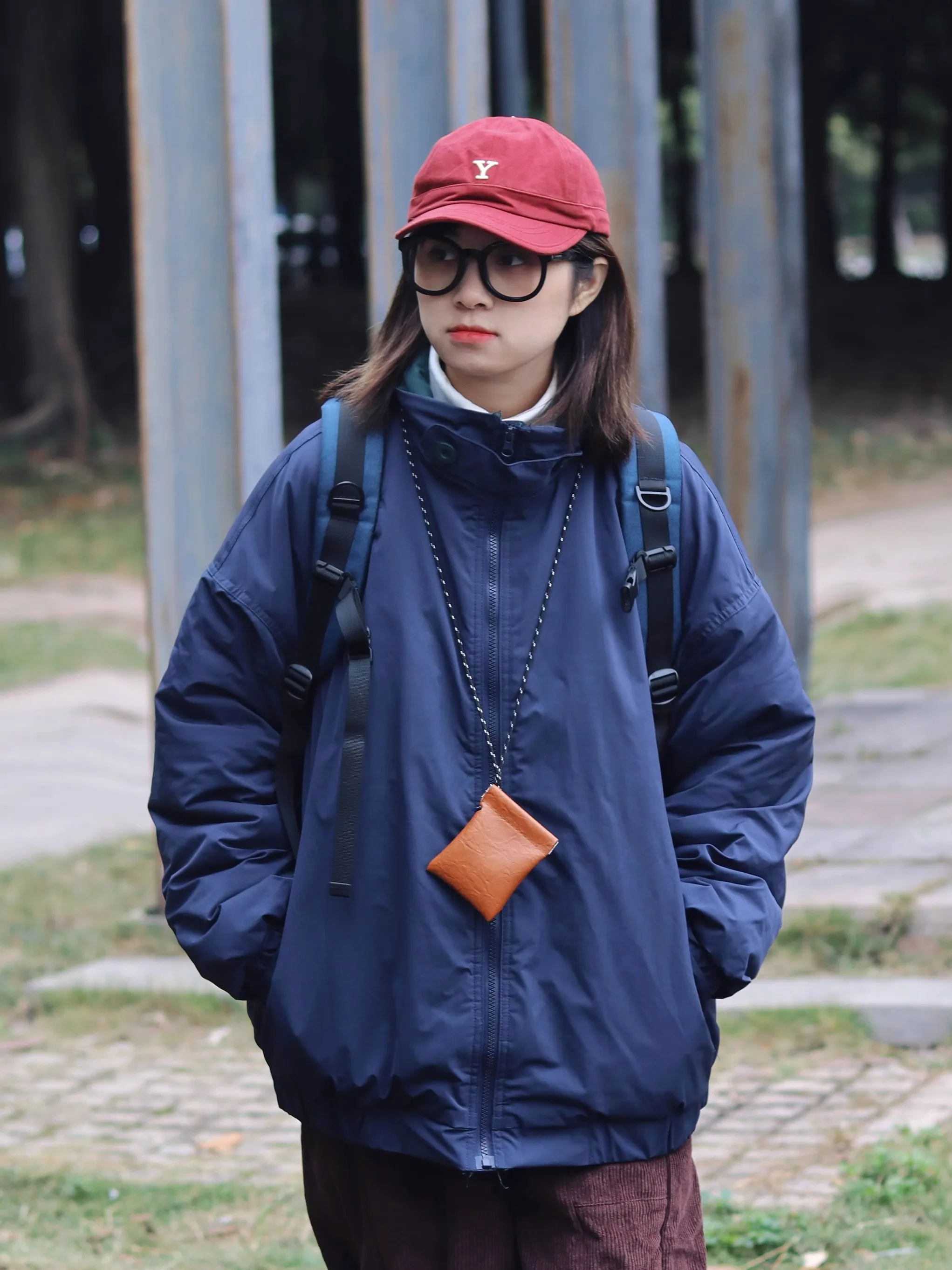 

Ретро-японская утепленная хлопковая куртка оверсайз с воротником-стойкой, свободного кроя, зимняя верхняя одежда