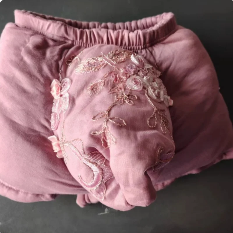 

Sexy Men's Elephant Trunk Underwear Floral Thickened Filling Cotton Mid Waist Soft Comfortable Warm Panties Sissy BF Party Gift