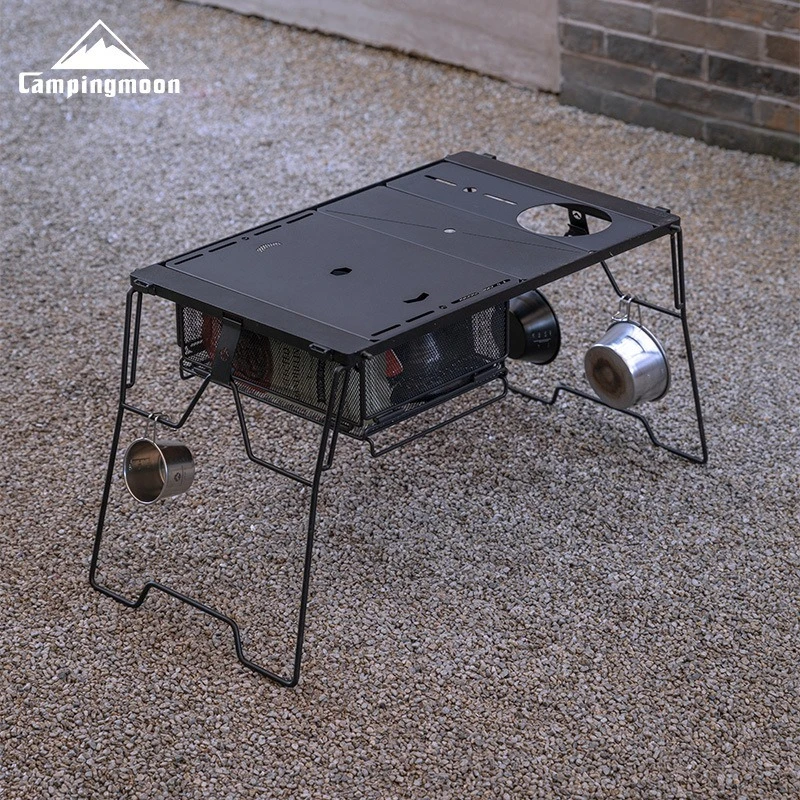 

CAMPINGMOON CK-3650-T38 Портативный уличный стол для пикника и чаепития - Многофункциональный модульный комбинированный блок для обедов на открытом воздухе