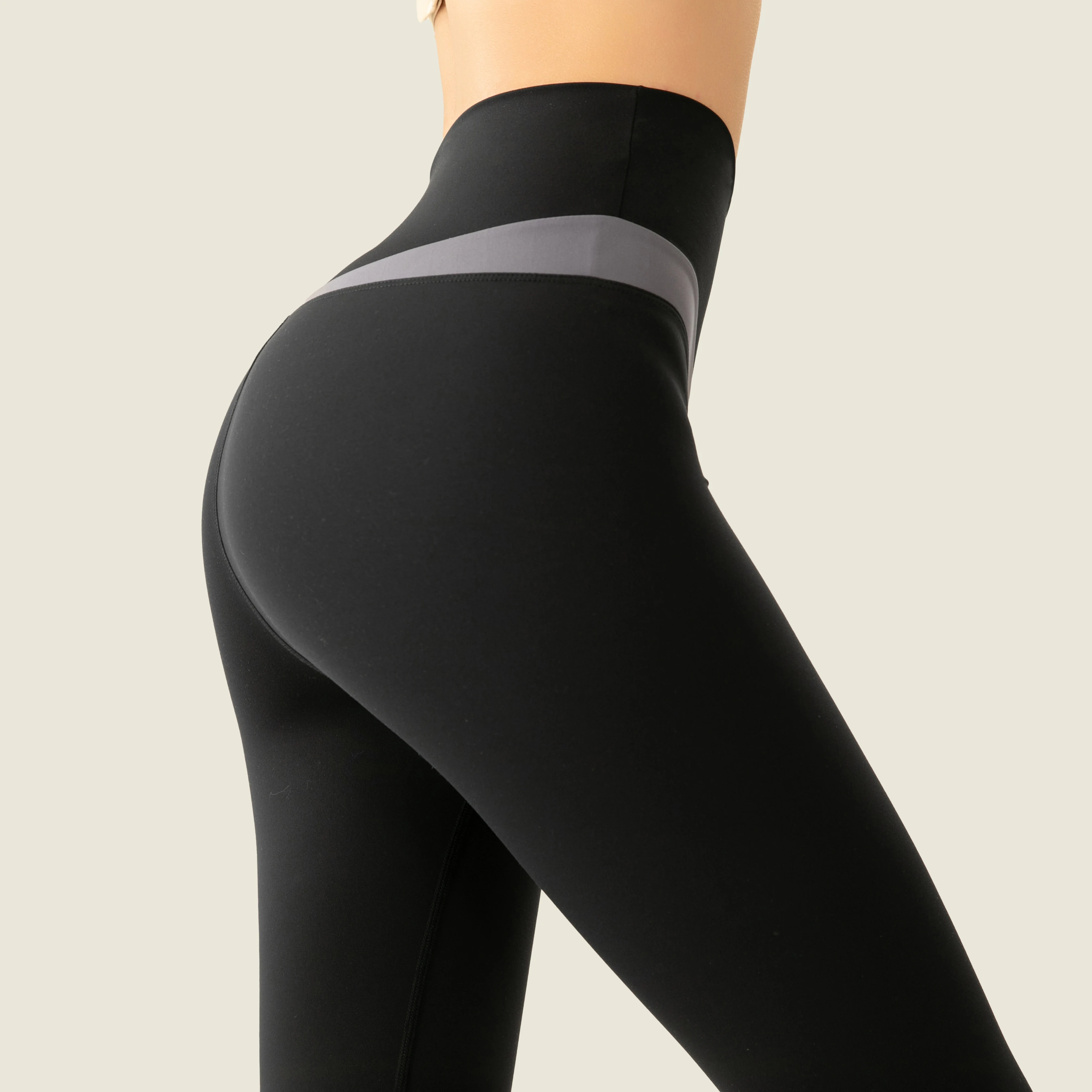 Color Blocking Gym Leggings Women Exercise Activewear Fitness High Waist Leggings Quick drying Fashion Pants