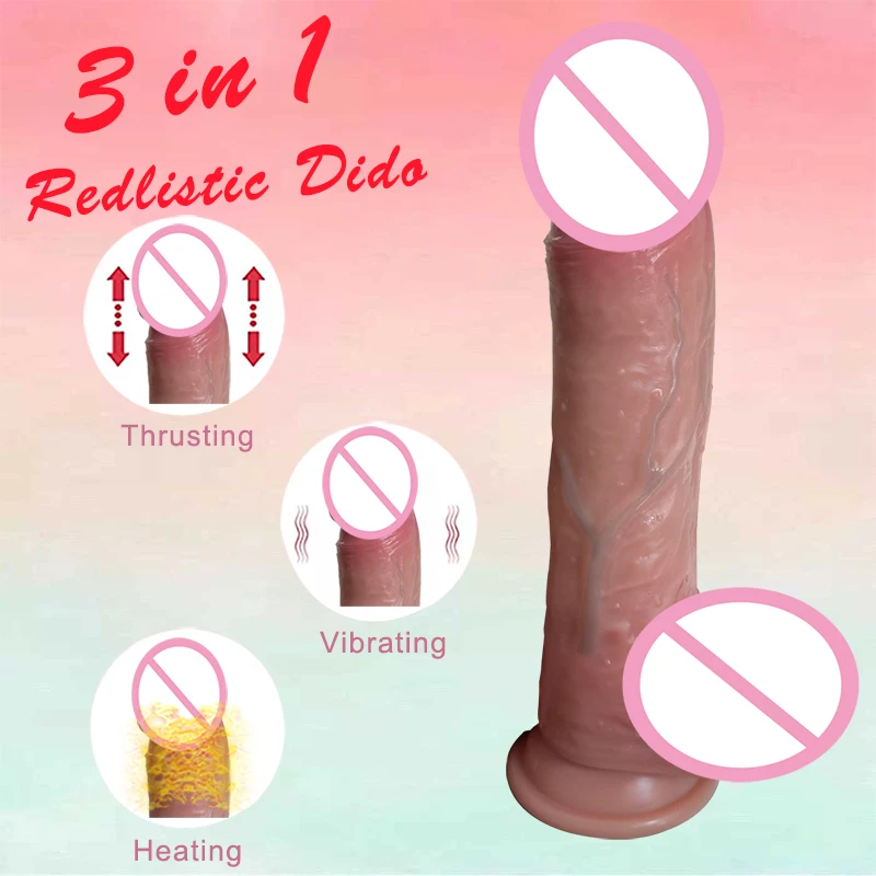 Automatic False Penile Meridian Real Touch Remote Control Telescopic Swing Warming Waterproof Female Vibrant Moonuo