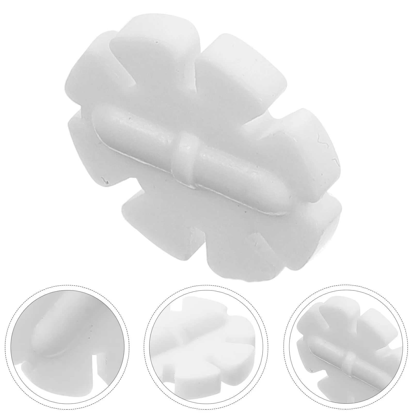 מקל ערבוב מגנטי למעבדה, מקל ערבוב פלסטיק עם שלג, מקל ערבוב מגנטי PTFE בצורת גלגל