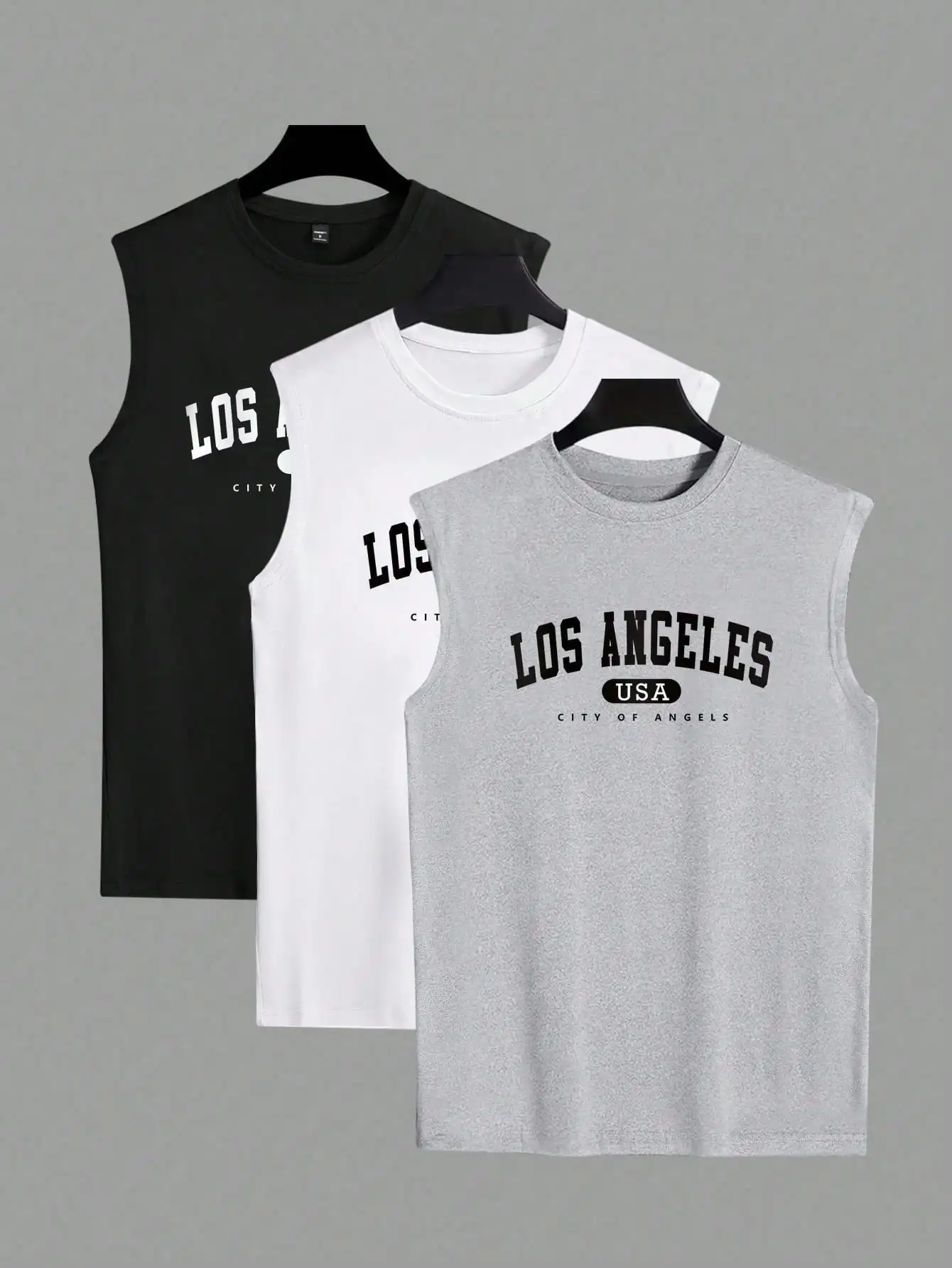 

Мужская майка без рукавов с принтом в виде арки, повседневный крой для летней ежедневной носки.