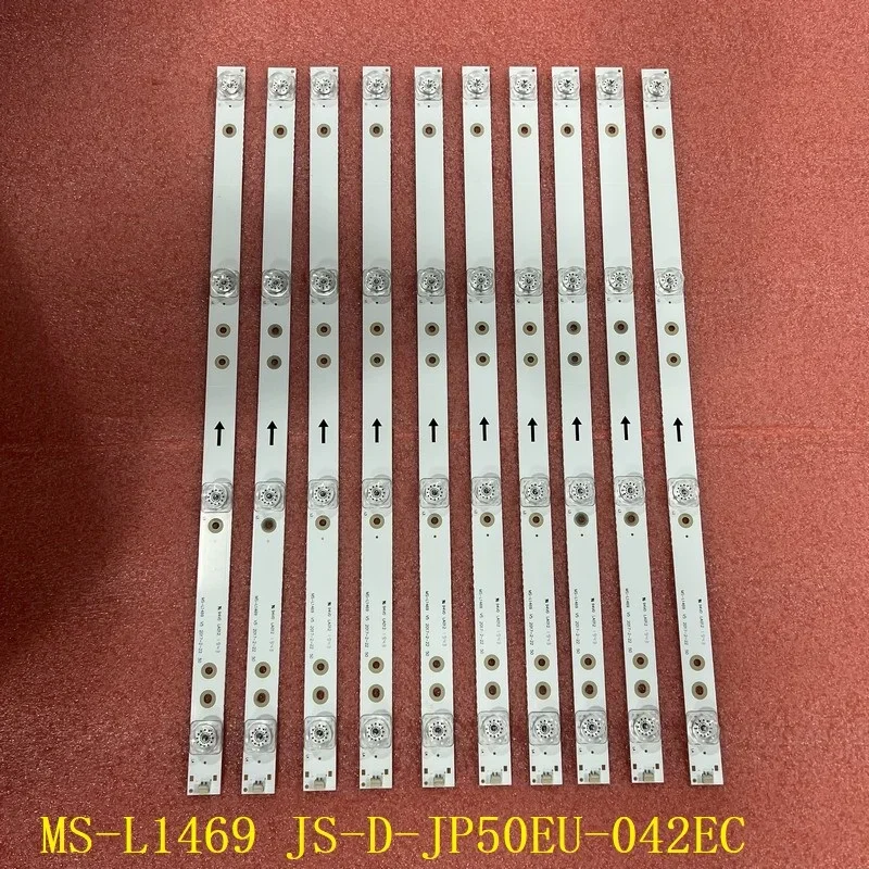 

440mm 10pcs 4LED LED strip for H-LED50F452BS2 50"TV JP50UHD110-4K MS-L1469 JS-D-JP50EU-042EC E50EU1000 MCPCB E50EU1000MCPCB