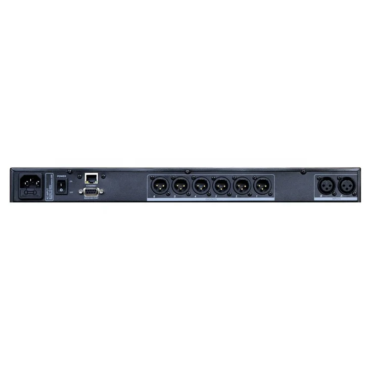 Thinuna DAP-0206 2×6 KTV DSP Processor, Professional Karaoke Microphone Mixing Audio Device