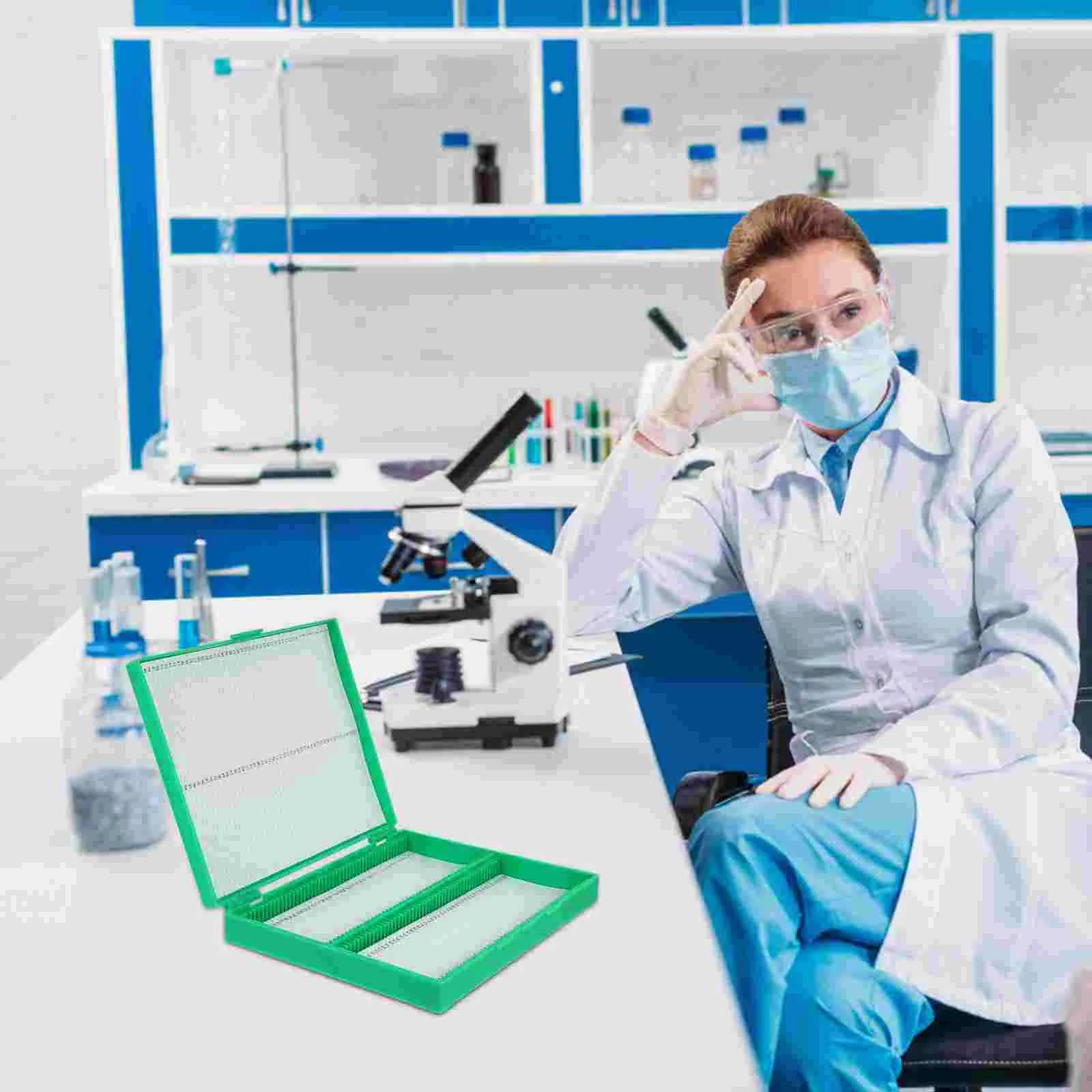 Objectglaasjes voor microscoop Slice Box Containeropslag Kindmonstercontainers Dozen