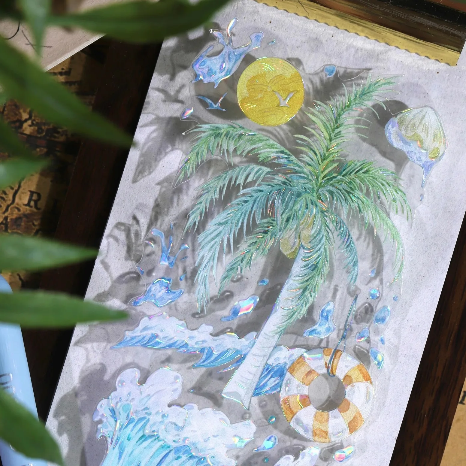 

Coconut Tree By The Beach Holiday Sea PET Washi Tape Shiny