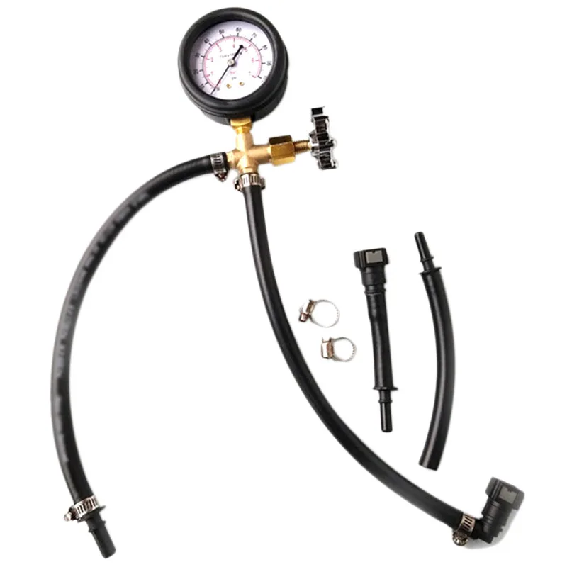 0-100PSI Fuel Injection Pressure Tester Quick Connected Pressure Gauge