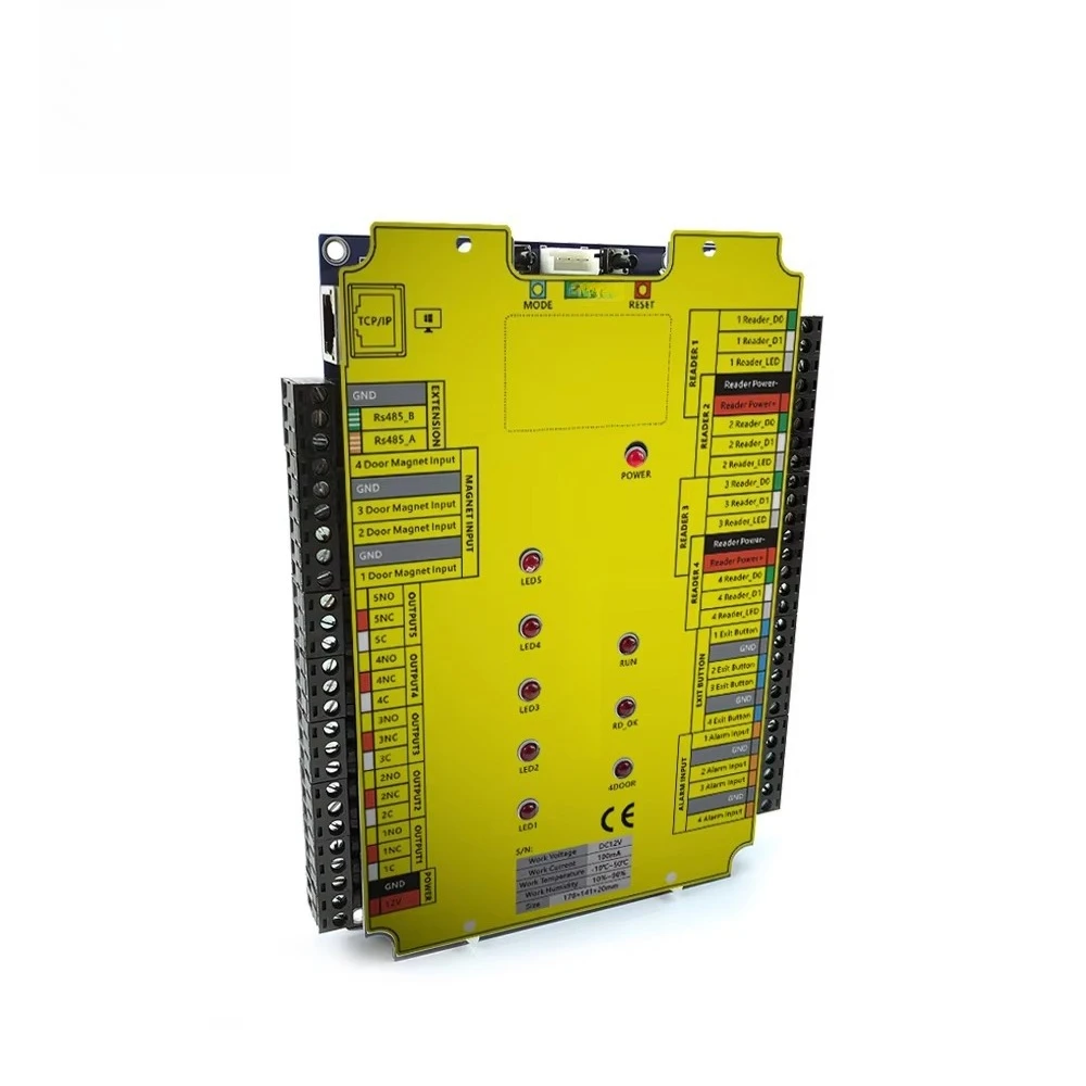 Professional Intelligent Network Access Control System Board with Extended RS485