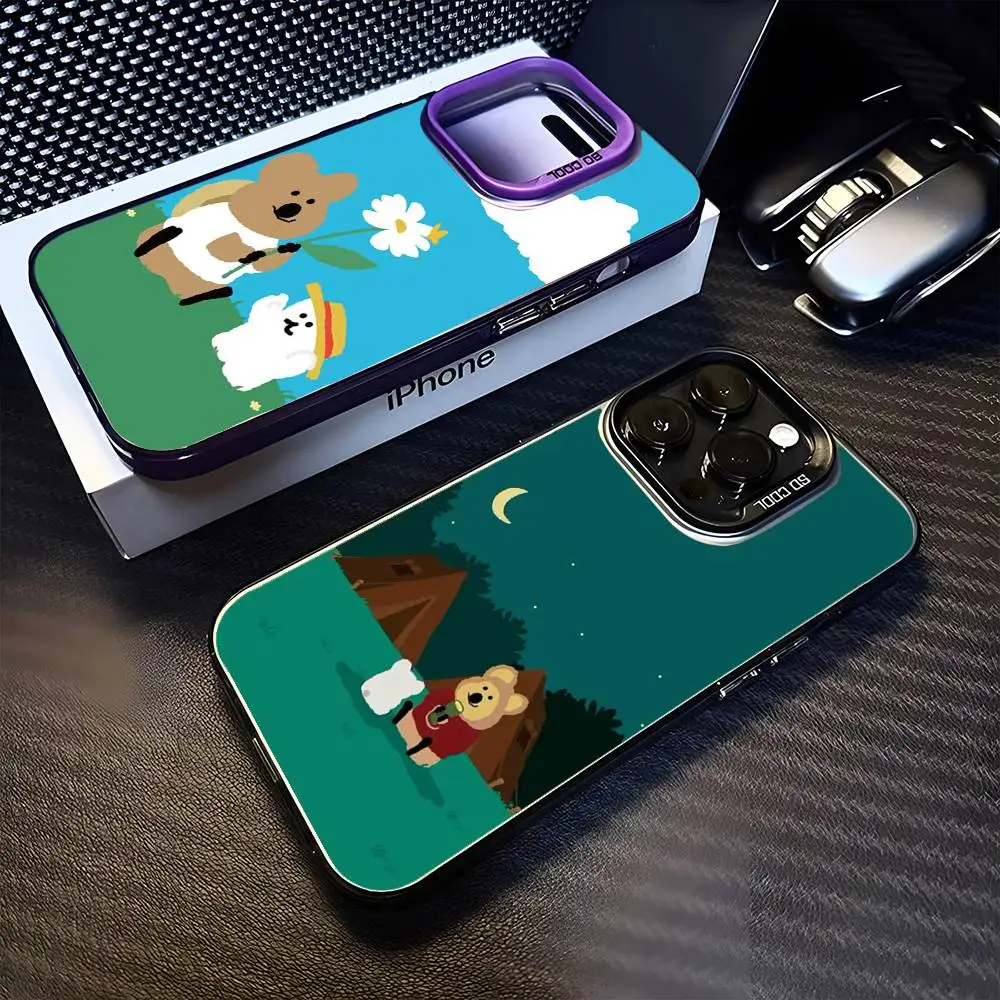 

Koala Phone Case For iPhone17,16,15,14,13,12,11 Plus,Pro Max Purple Matte Shockproof Cover