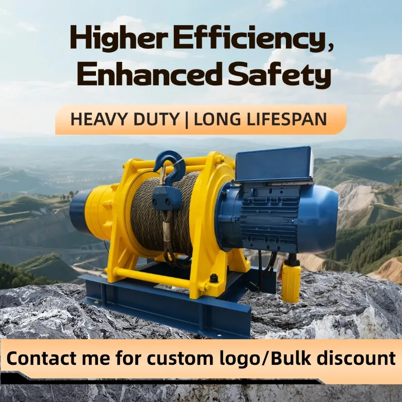 

1Ton 220V 240V 380V Electric Wire Rope Winch IP55 CE for Cabrestante Lifting Construction Marine Winch Pulling Machine Pro