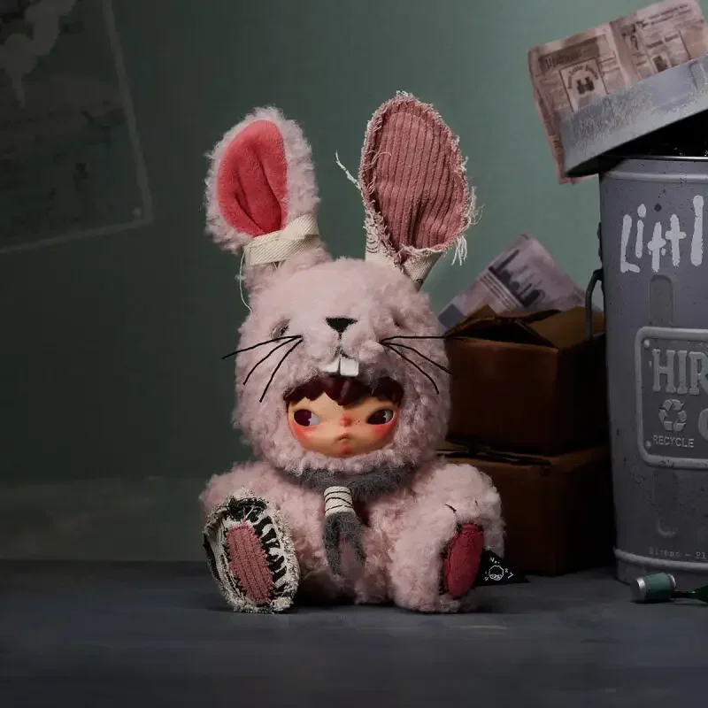 

POPMART Hirono Little Hare Plush Doll Pendant Mystery Blind Box Series Home Decor Ornament Figurines Guess Toys Bag Accessory