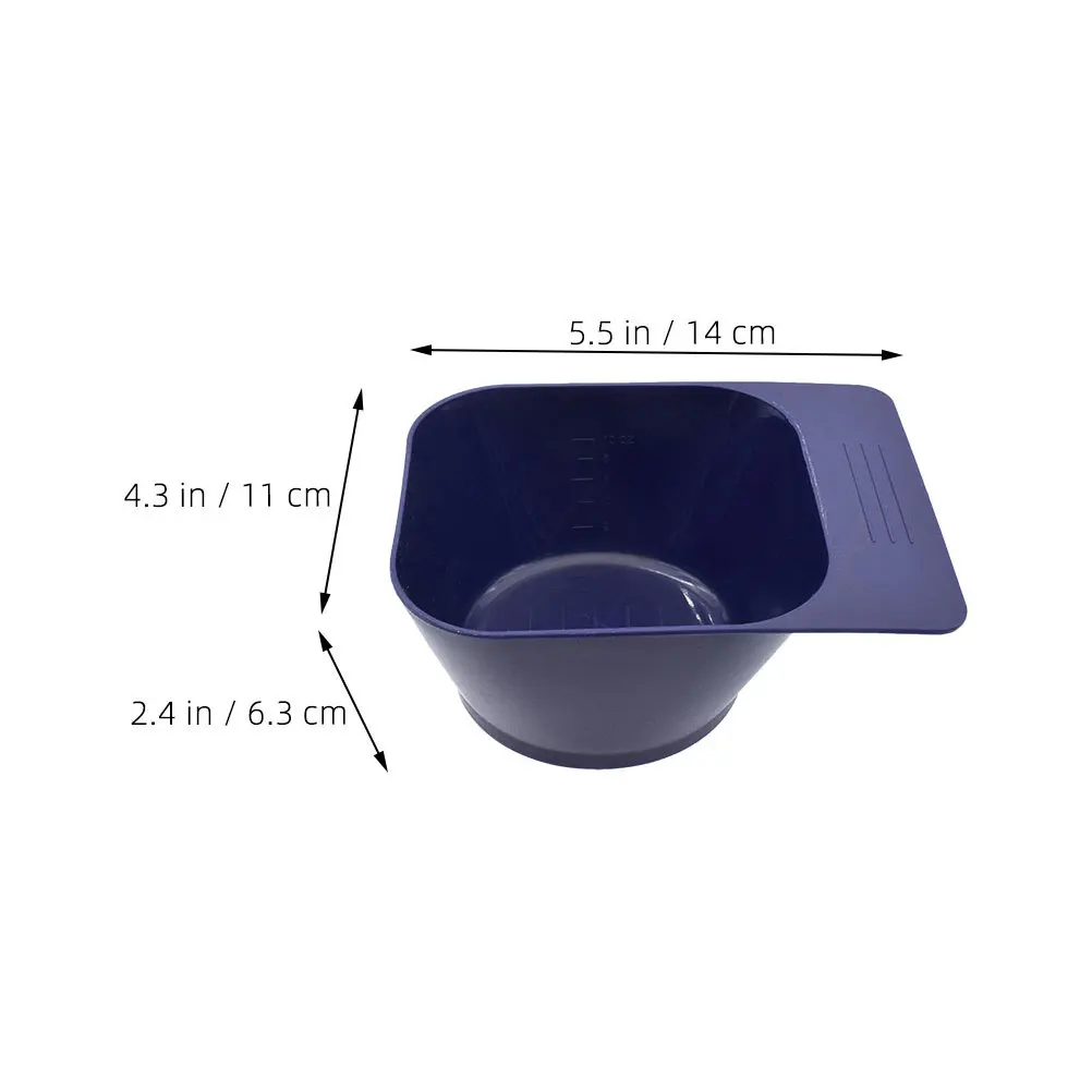 3Pcs Stylish Hair Dye Bowl with Handle Durable Easy to Clean Color Mixing Dye Application Professional Salon Accessory - Image 2