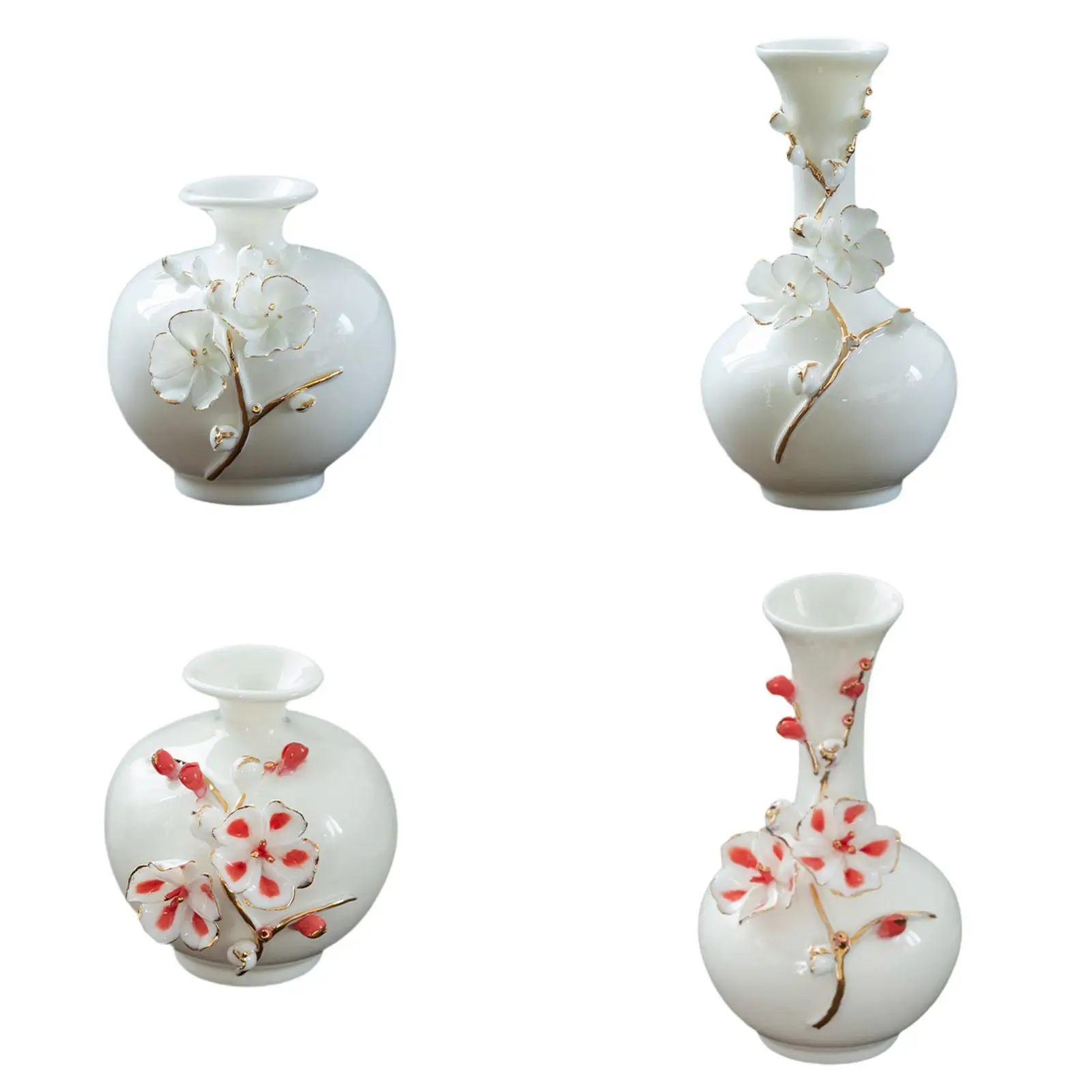 Ceramic Flower Vase Classic Plant Holder for Table Farmhouse Decoration