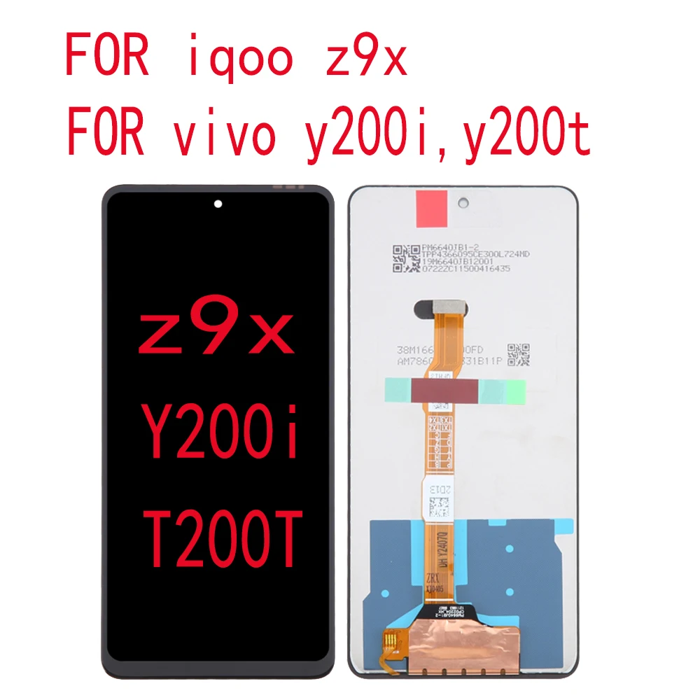 

For Vivo Y200i Y200T LCD Display Touch Screen Digitizer Assembly For IQOO Z9X