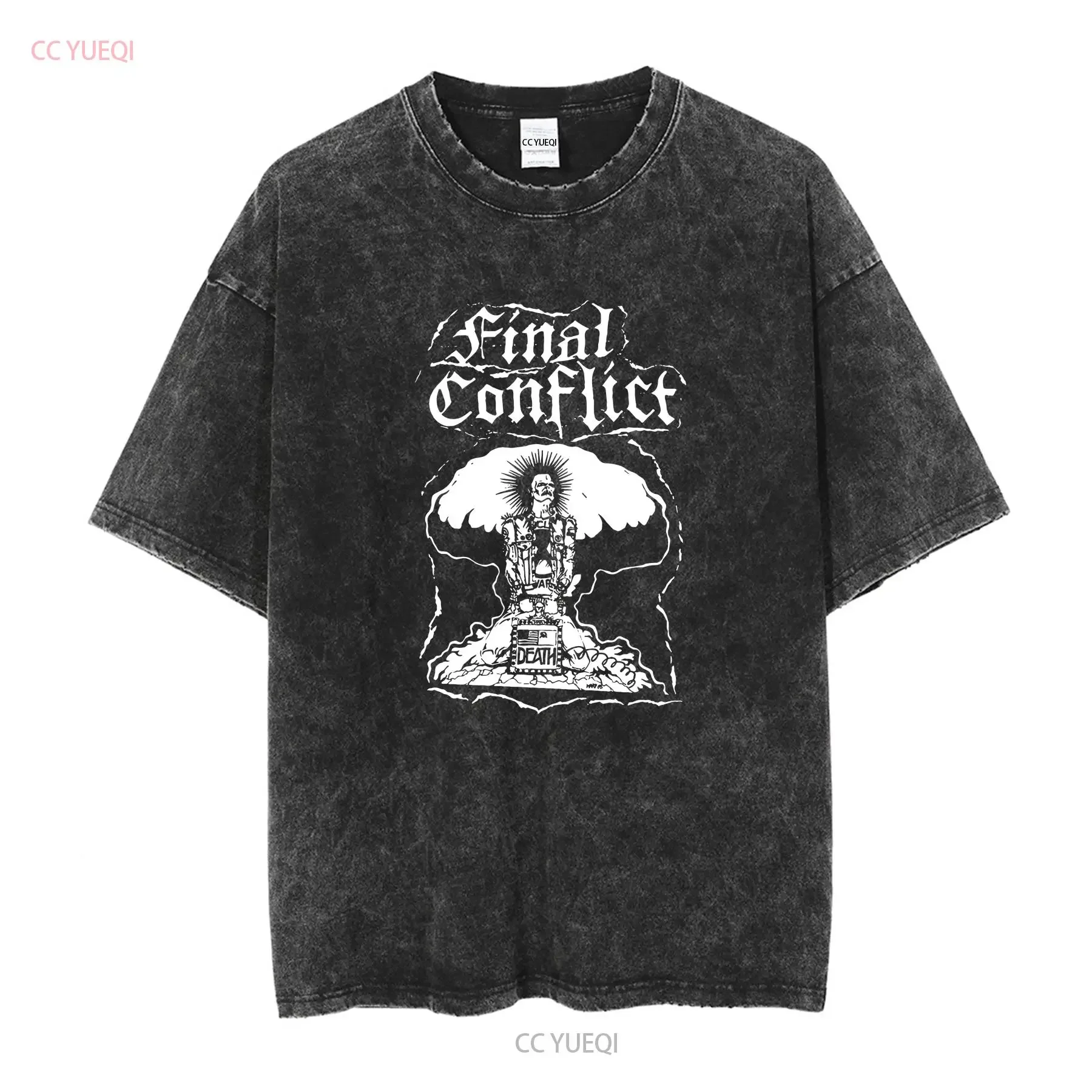 CONFLICT Ungovernable Force T Shirt Punk Peace Anarcho Crass Subhumans vintage Washed Slightly Stretched Soft fashion vintage