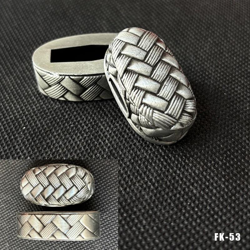 Hochwertige Legierung Katana-Griffkappe Fuchi Kashira Griffkragen für Japanische Schwerter Samurai-Katanas Wakizashi-Schwerter Zubehör – Detail 35