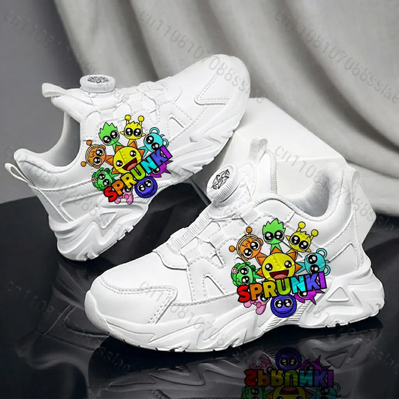 Size 28-39 S-Sprunkis Theme Kids Arch Support Sneakers Four Season Breathable Boys Girls Printing Shoes Wholesale in Stock