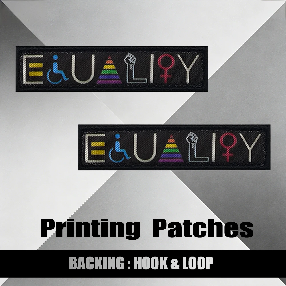 Social Justice Slogan Printing Patch Creative 