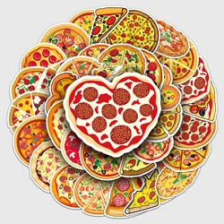 50pc Pizza series Cartoon Cute Graffiti Stickers Suitcase Laptop Guitar Skateboard Personalized Decoration Stickers