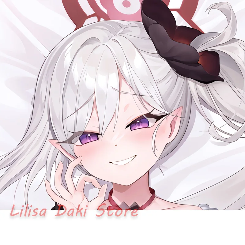 

Наволочка для дакимакуры Blue Archive Asagi Mutsuki, двусторонняя печать, аниме, в натуральную величину, подарки