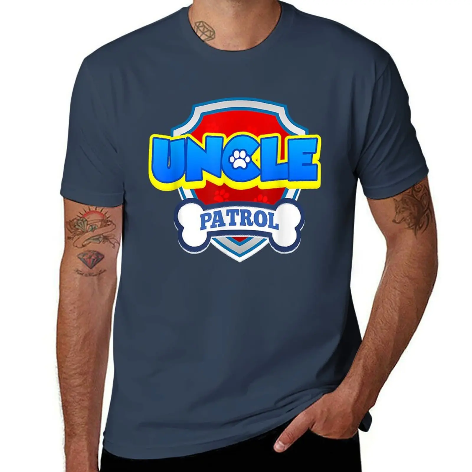 

Decisive Nimble In Helping Others Nice Uncle Patrol Dog Funny Gift Birthday Party Cute Fans T-Shirt