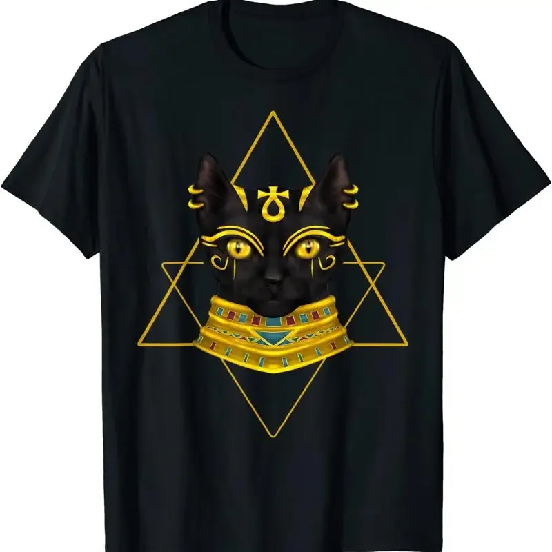 NEW LIMITED Goddess of Cats Black Egyptian Design Great T Shirt S 3XL