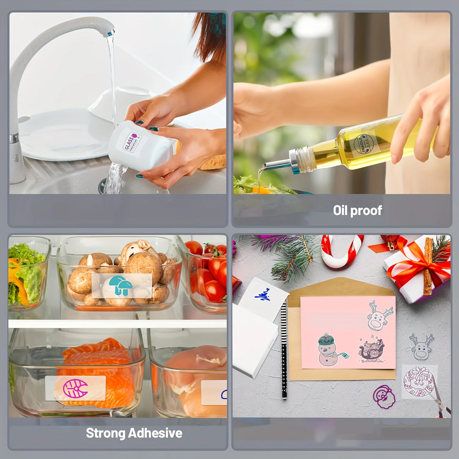 شفافة نابضة بالحياة للطابعة الحرارية القابلة للطباعة، مثالية للمجلات، تصميم محمول مع طابعة صغيرة بنمط ملون