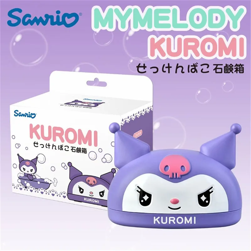 

Sanrio Soap Box Kuromi Melody Anime Surrounding Home Toilet Soap Rack Exquisite and Cute Cartoon 3D Three Dimensional Soap Box