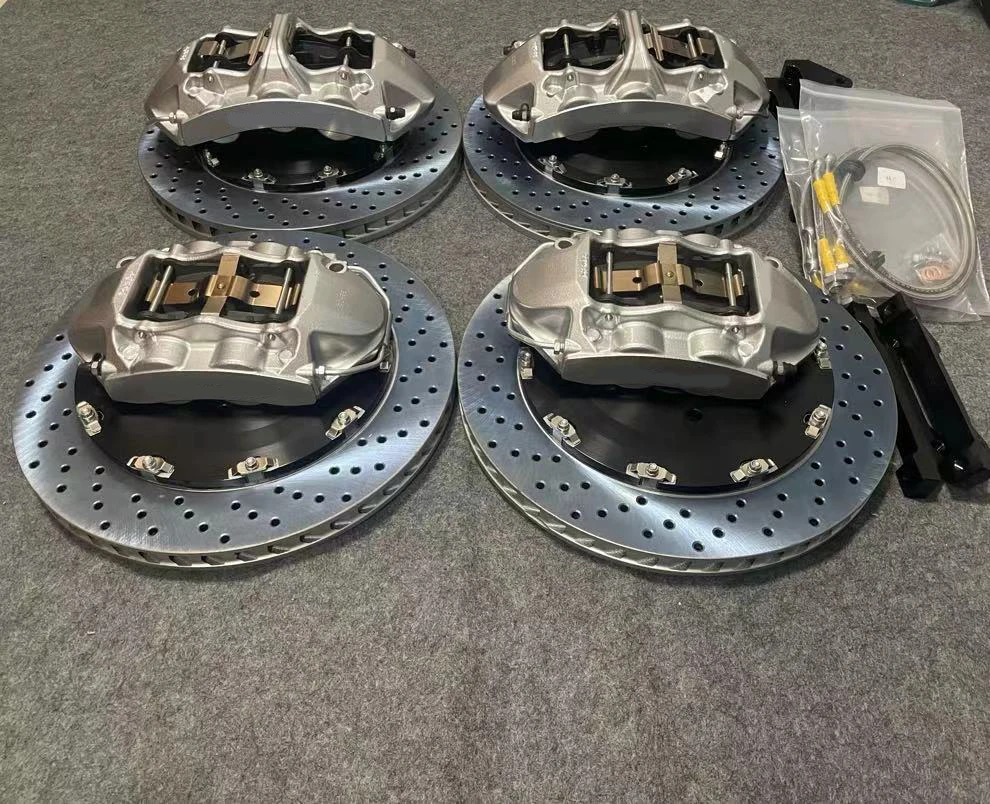 

Top quality auto brake front gt4 caliper 4 piston rear gt6 caliper 6 piston 380 mm floating brake discs