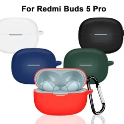 Redmi Buds 5 Pro 케이스 충격 방지 실리콘 이어폰 커버 솔리드 컬러 헤드폰 액세서리