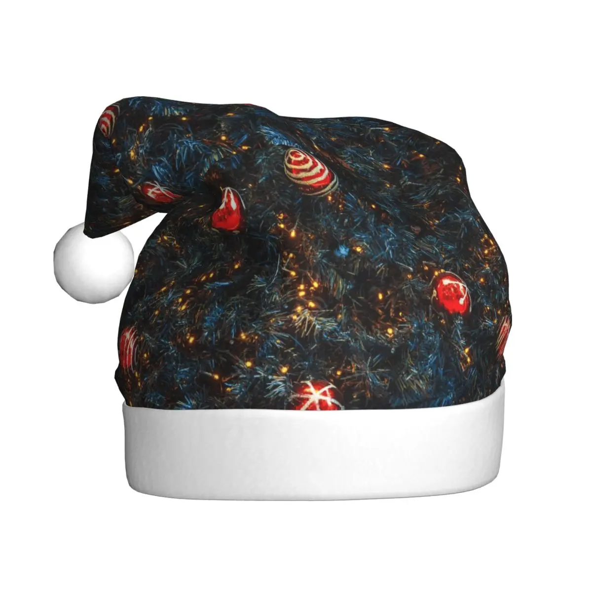Merry Christmas Tree Cute Cartoon Christmas Hat for Adult Men Women New Year Santa Hat Cap Xmas Gifts